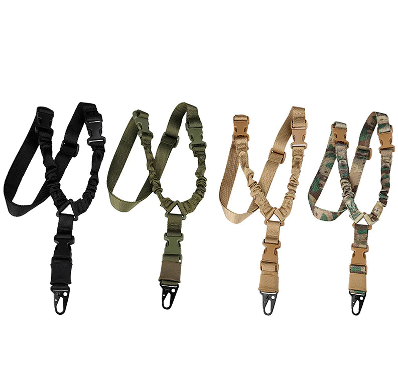 Heavy Duty Tactical Single Point Gun Rifle Sling Adjust & Quick Detach QD Buckle - Sno's Finds