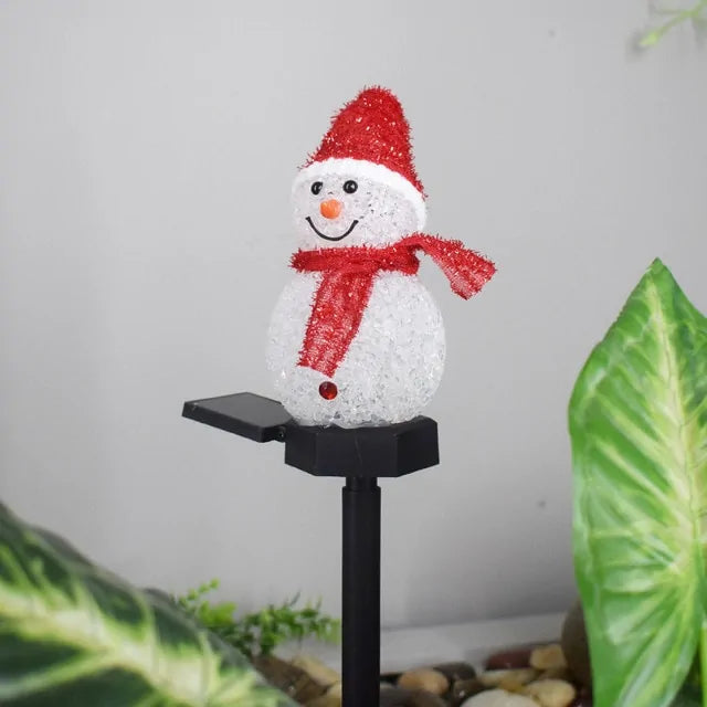 Solar Christmas Lights Snowman - Sno's Finds