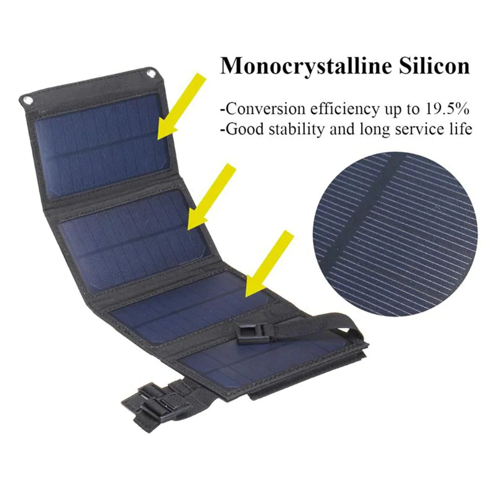 Waterproof Foldable Solar Panel - Sno's Finds