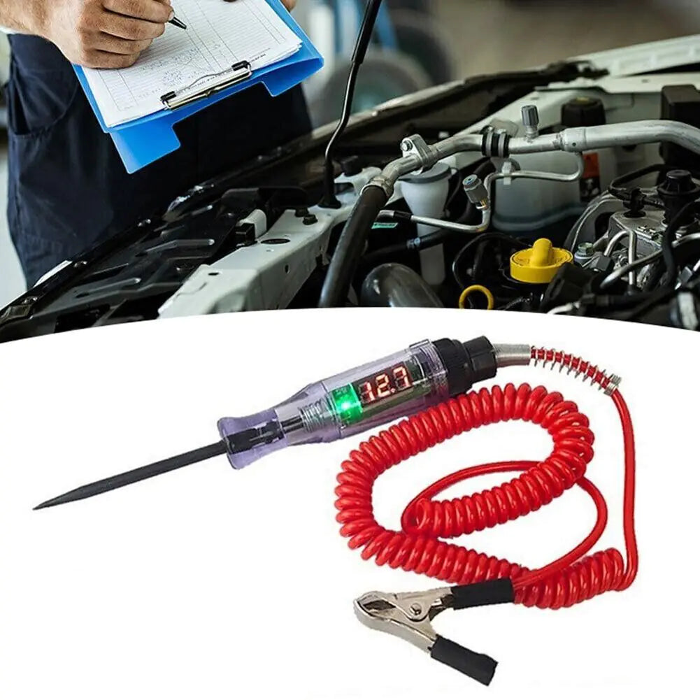 Digital Electric Voltage Circuit Tester Automotive Test Light Car Truck 6-24V US - Sno's Finds