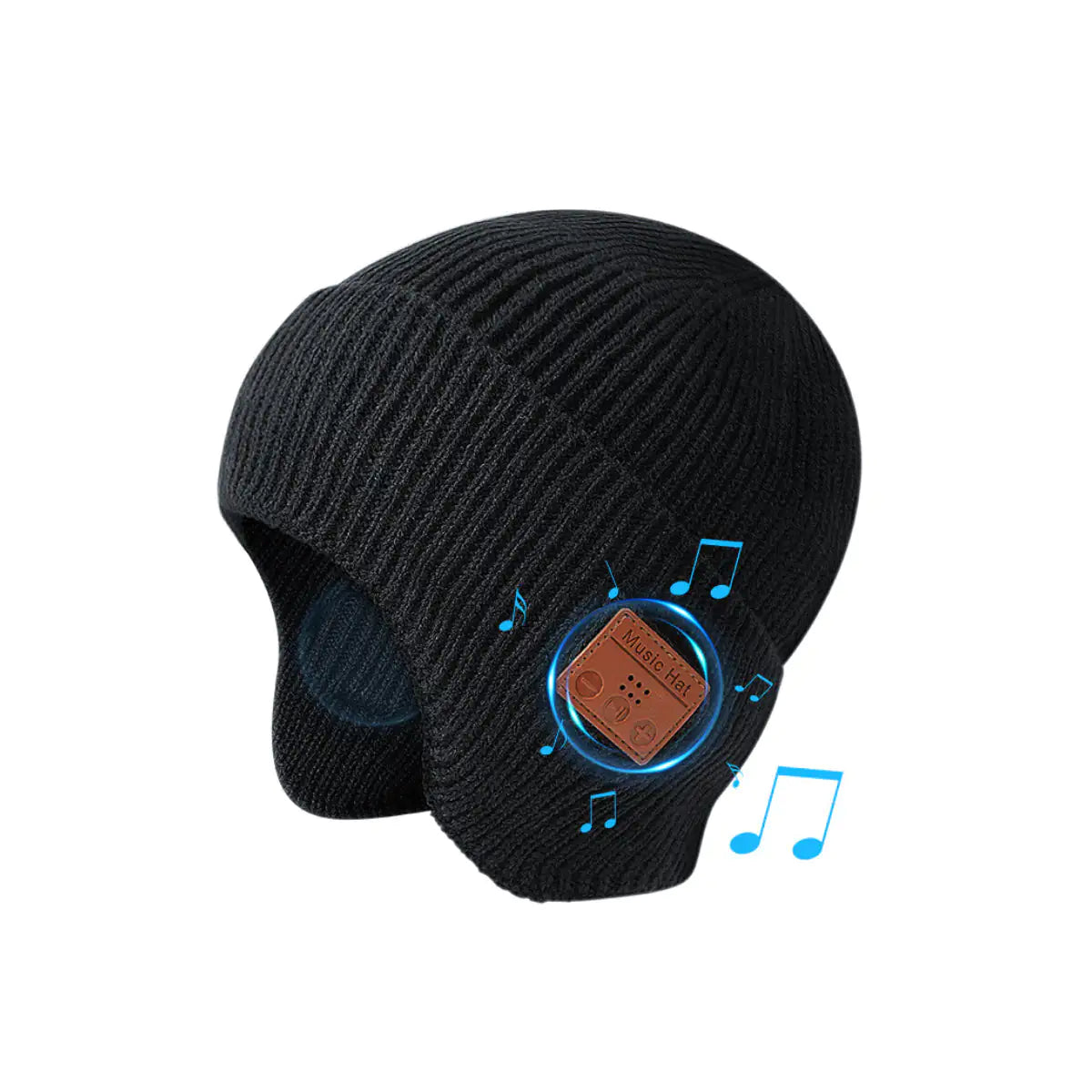 Musical Beanie Hat With Ear Muff and Bluetooth - Sno's Finds