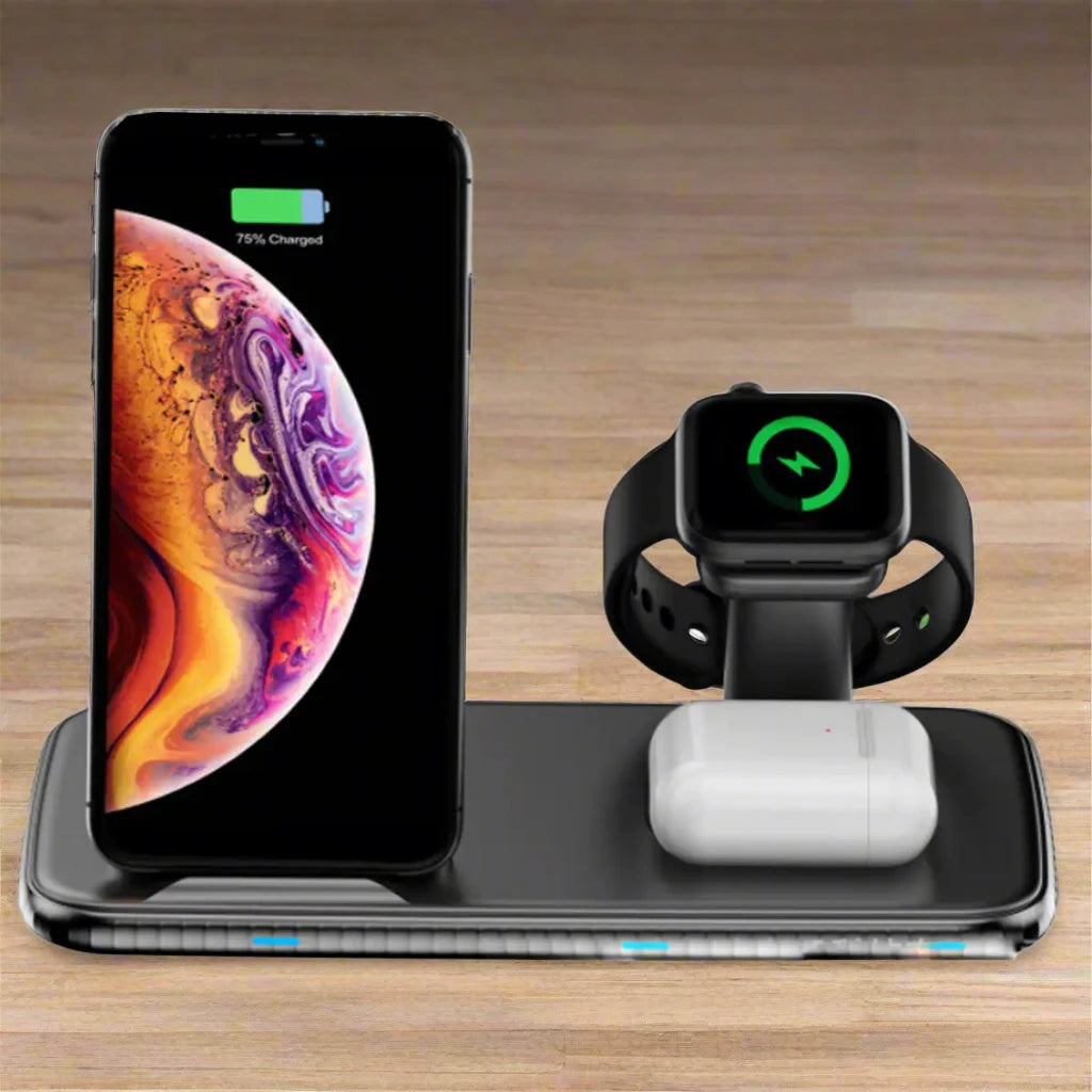 4 in 1 Wireless Fast Charging Hub - Sno's Finds