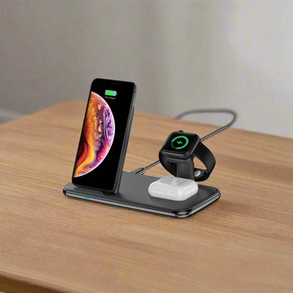 4 in 1 Wireless Fast Charging Hub - Sno's Finds