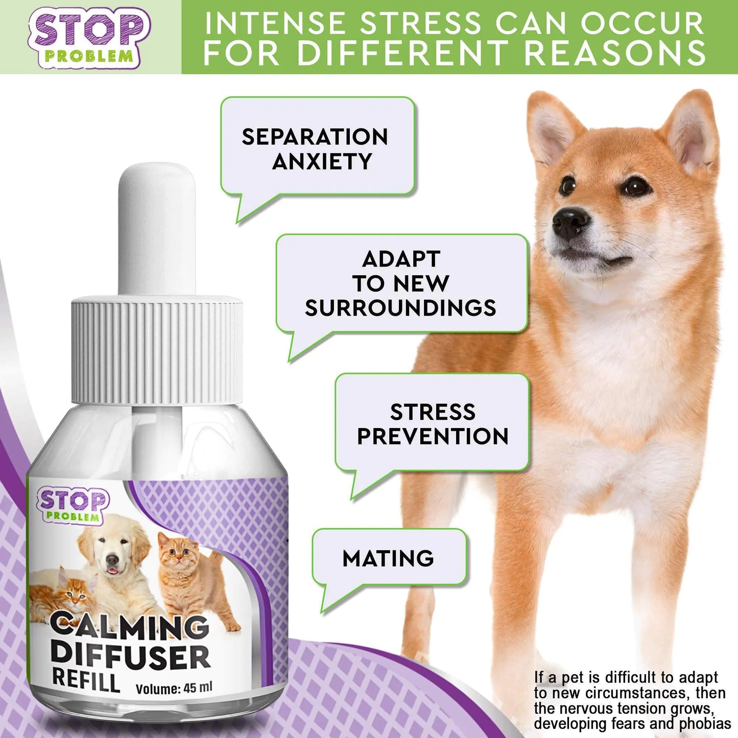 Cat Calming Diffuser Pet Anti Anxiety Feline Pheromones Plug in Stress Relief - Sno's Finds