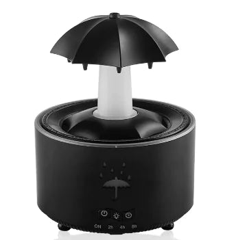 Raindrop Aromatherapy Humidifier with umbrella design, desktop style.