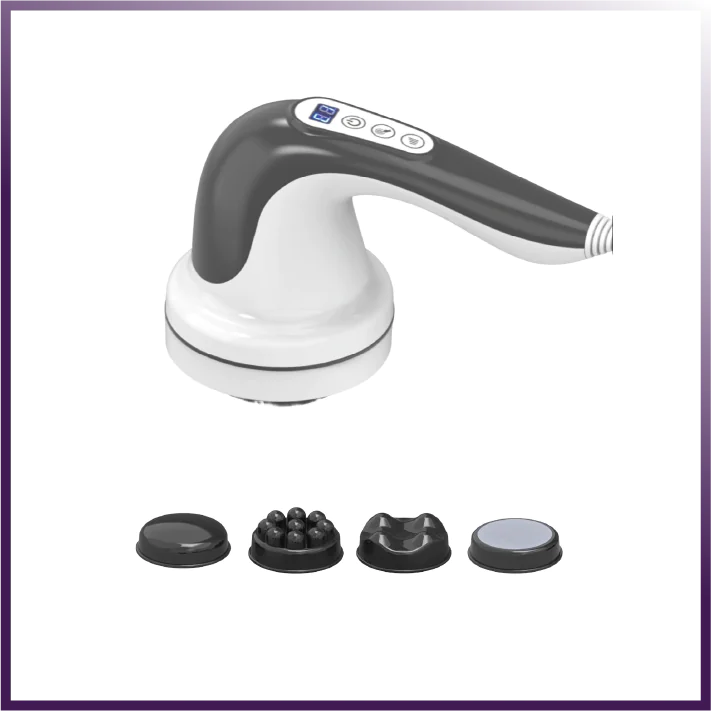 Cellulite Body Sculpting Massager with four interchangeable massage heads.