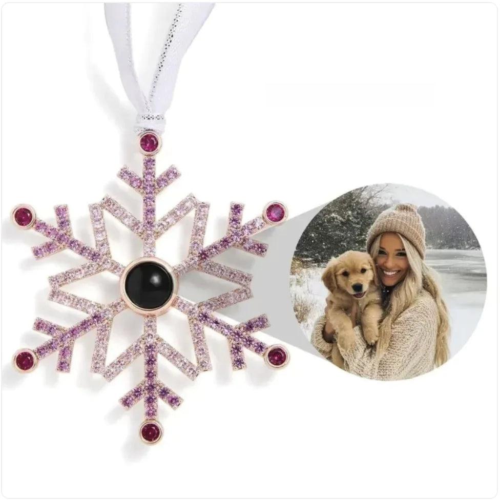 Snowflake Projection Necklace for Christmas & Thanksgiving Gifts - Sno's Finds