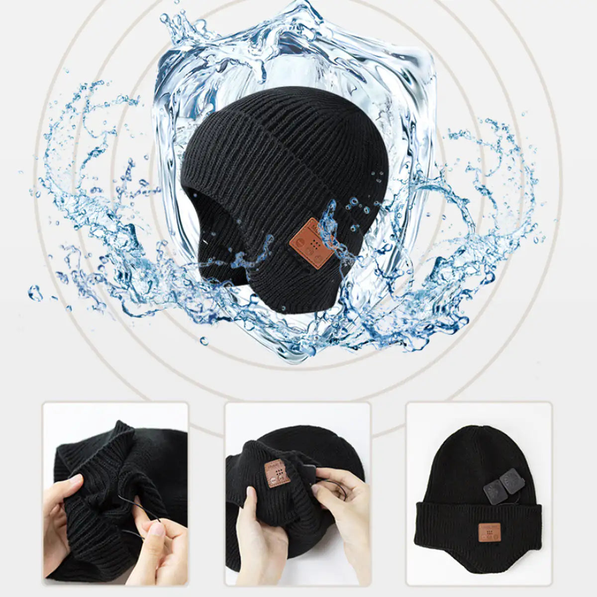 Musical Beanie Hat With Ear Muff and Bluetooth - Sno's Finds