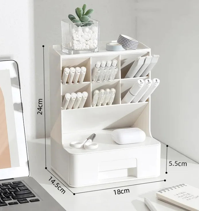 Angled Pen Holder Desk Organizer