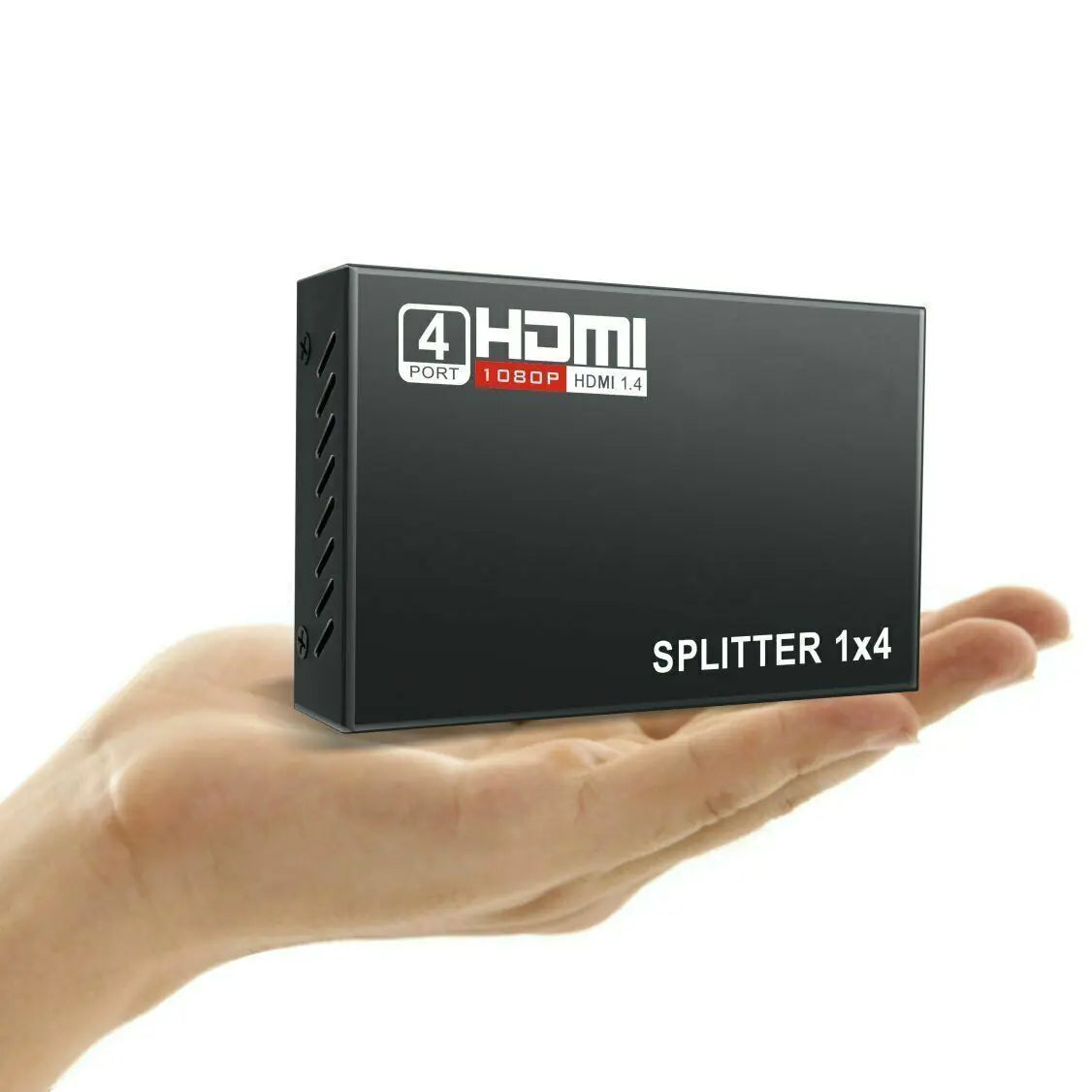 4 Port HDMI 4K Hub Multi Splitter & Amplifier For 3D HDTV 1080P 1X4 1 In 4 Out - Sno's Finds