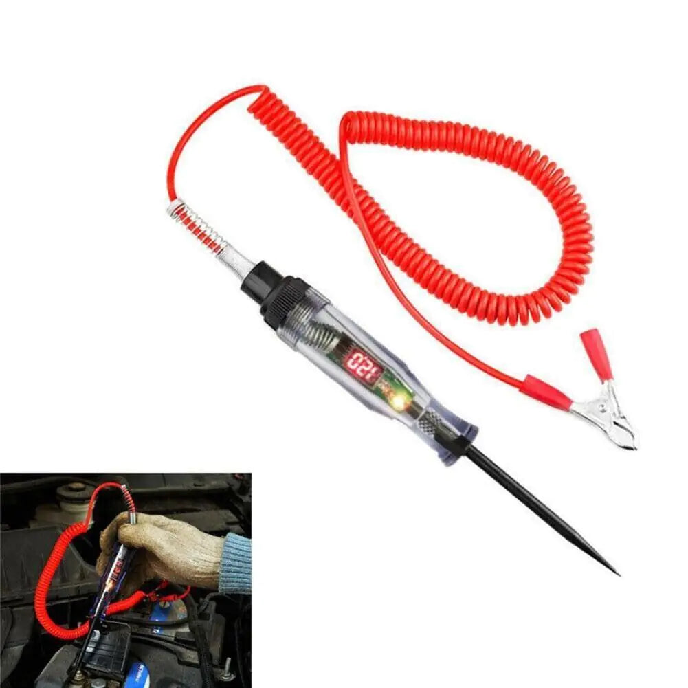 Digital Electric Voltage Circuit Tester Automotive Test Light Car Truck 6-24V US - Sno's Finds