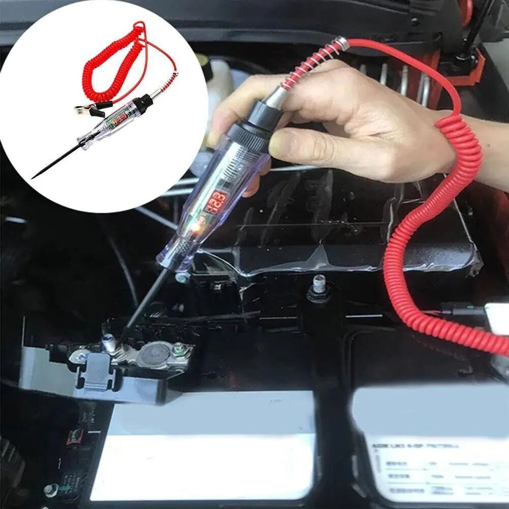 Digital Electric Voltage Circuit Tester Automotive Test Light Car Truck 6-24V US - Sno's Finds