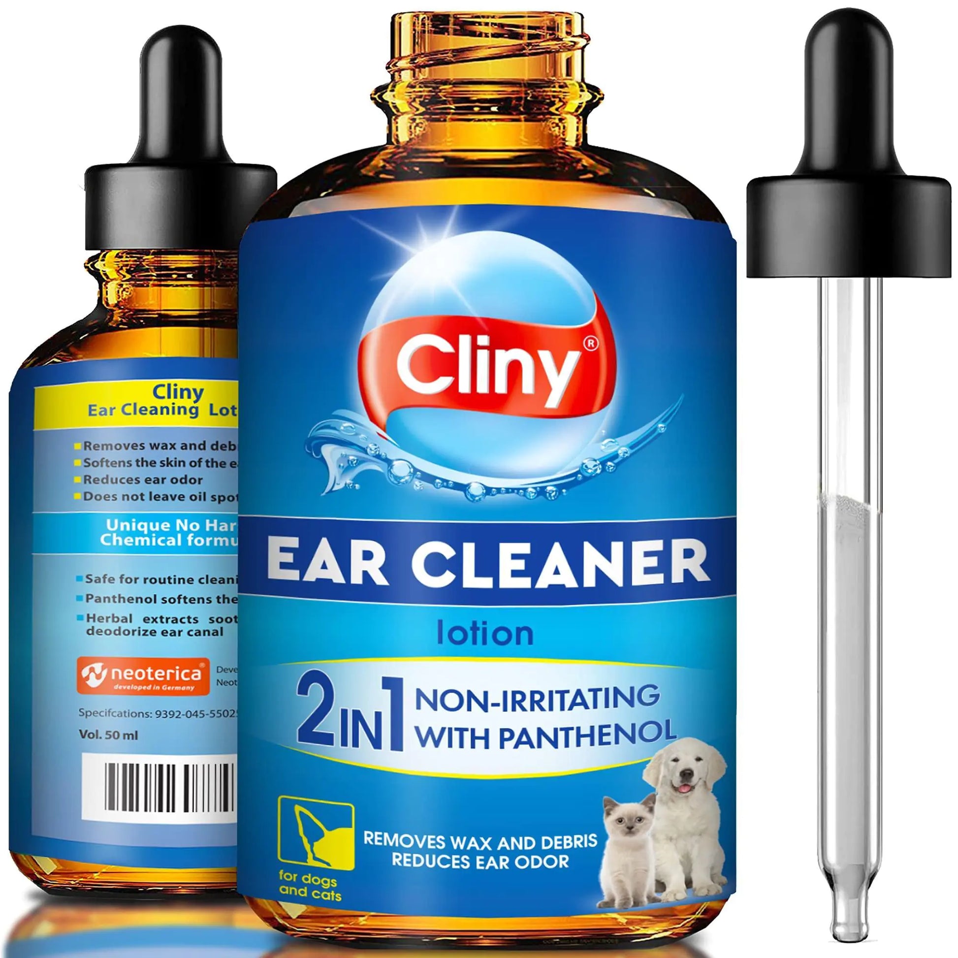 Cat Dog Ear Cleaner Drops Wash Solution Yeast Otic Infection Itchy Ear Treatment - Sno's Finds