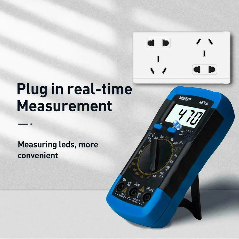 Digital Multimeter AC DC Voltmeter Ammeter Ohmmeter Volt Tester Meter XL830L USA