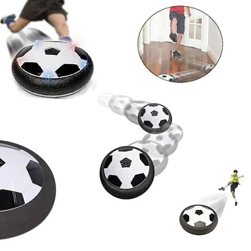 Glide Indoor Soccer Hover Ball on various surfaces for fun indoor play.