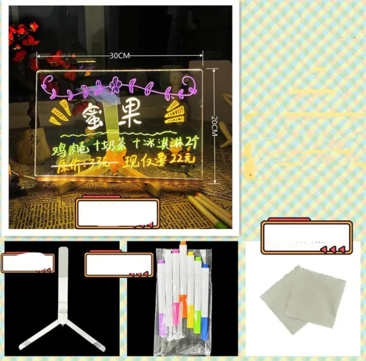 LED Fluorescent Message Writing Board - Sno's Finds