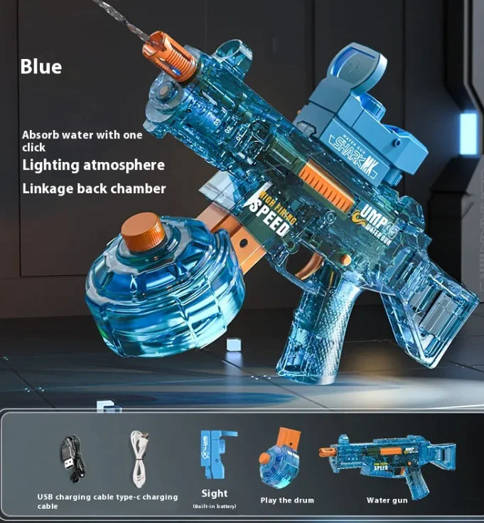 Light UMP45 Electric Water Gun Large Capacity - Sno's Finds