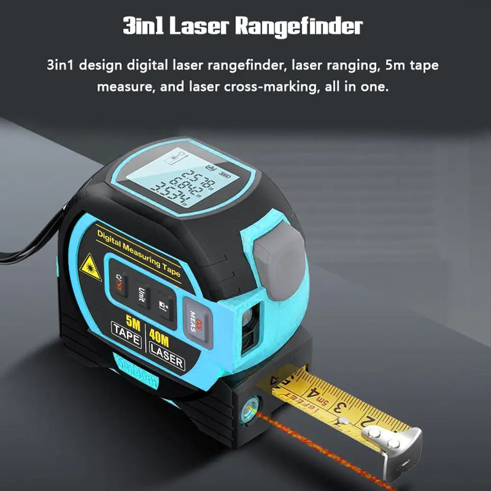 3 In 1 Laser Tape Measure - Sno's Finds