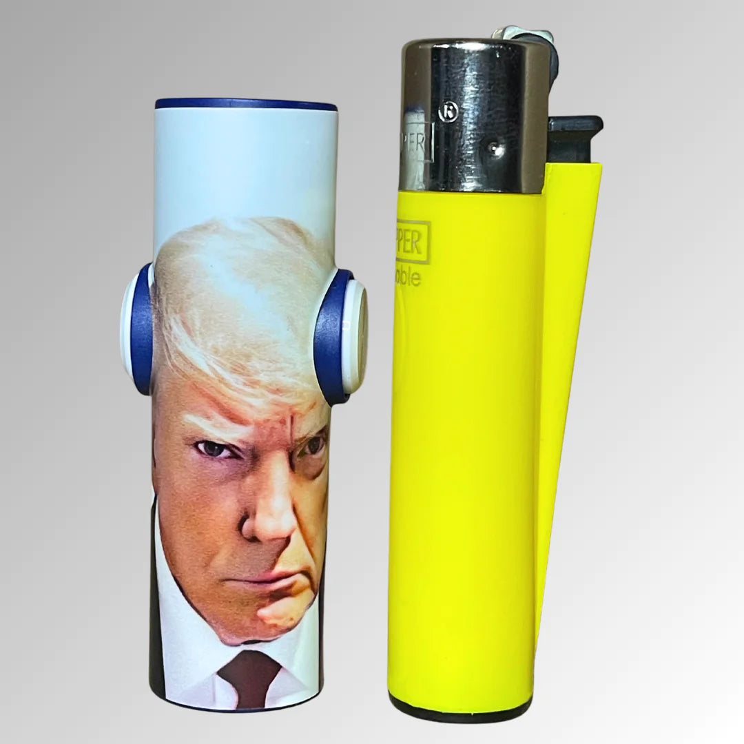 FLKR LYTR® Fidget Spinner Lighter Case Limited Edition "Trump Mug Shot"