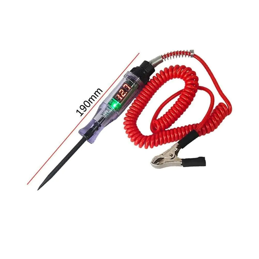 Digital Electric Voltage Circuit Tester Automotive Test Light Car Truck 6-24V US - Sno's Finds