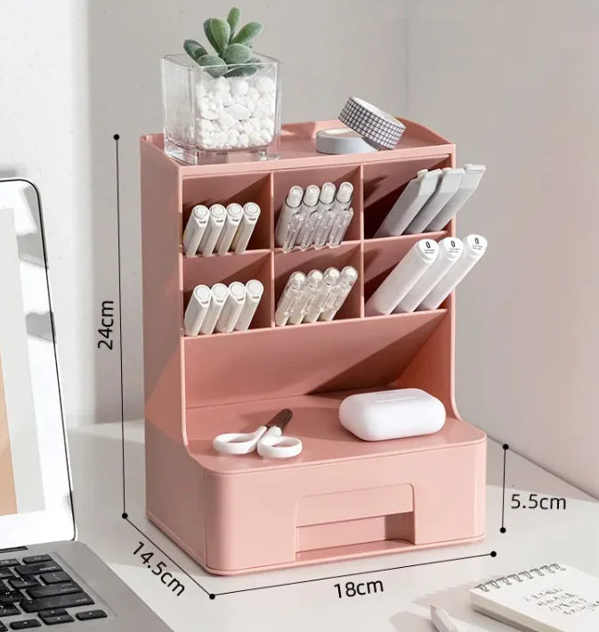 Angled Pen Holder Desk Organizer