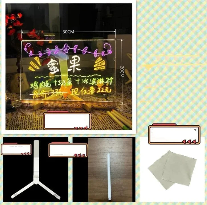 LED Fluorescent Message Writing Board - Sno's Finds