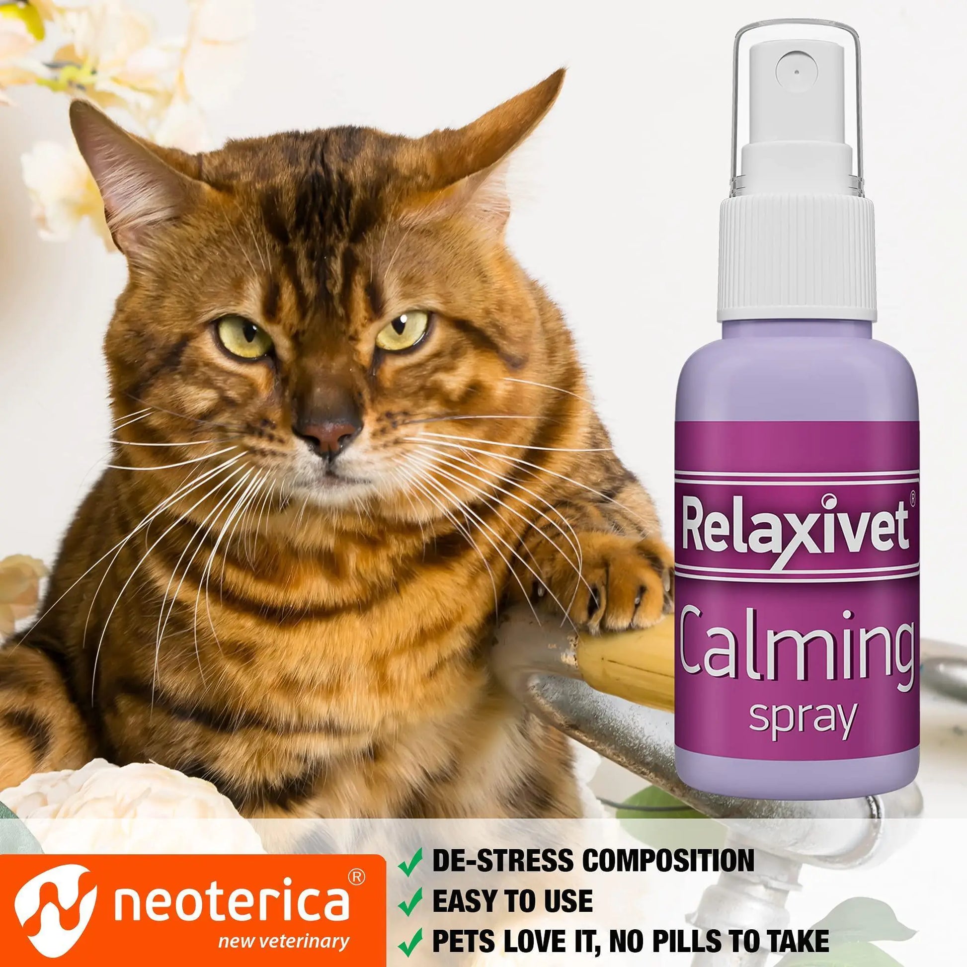 Calming Pheromone Spray Scratch Repellent for Cats Reduce Stress During Travel - Sno's Finds