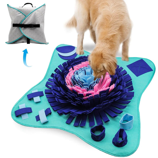 Snuffle Mat for Dogs Cats 25x25 inch Dog Snuffle Mat Interactive Toys Mat - Sno's Finds