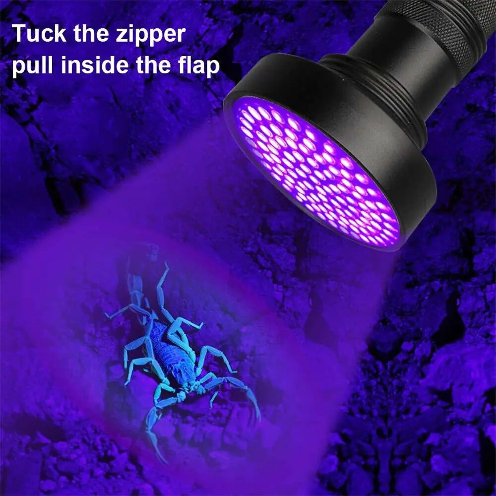 UV Ultraviolet Light 100 LED Flashlight BlackLight 395nM Inspection Lamp Torch - Sno's Finds