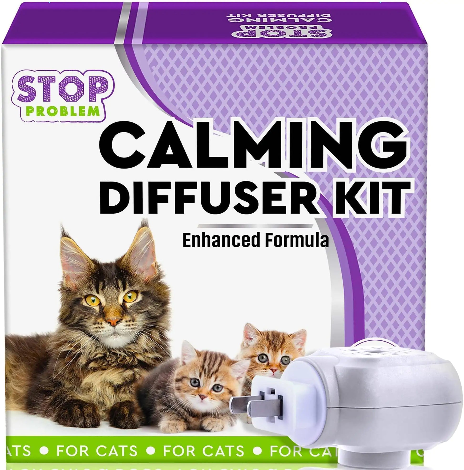 Cat Calming Diffuser Pet Anti Anxiety Feline Pheromones Plug in Stress Relief - Sno's Finds