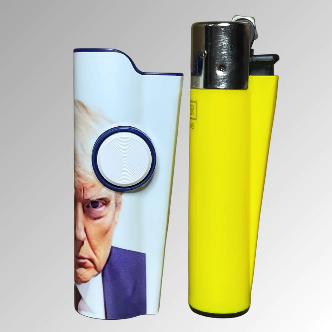 FLKR LYTR® Fidget Spinner Lighter Case Limited Edition "Trump Mug Shot"