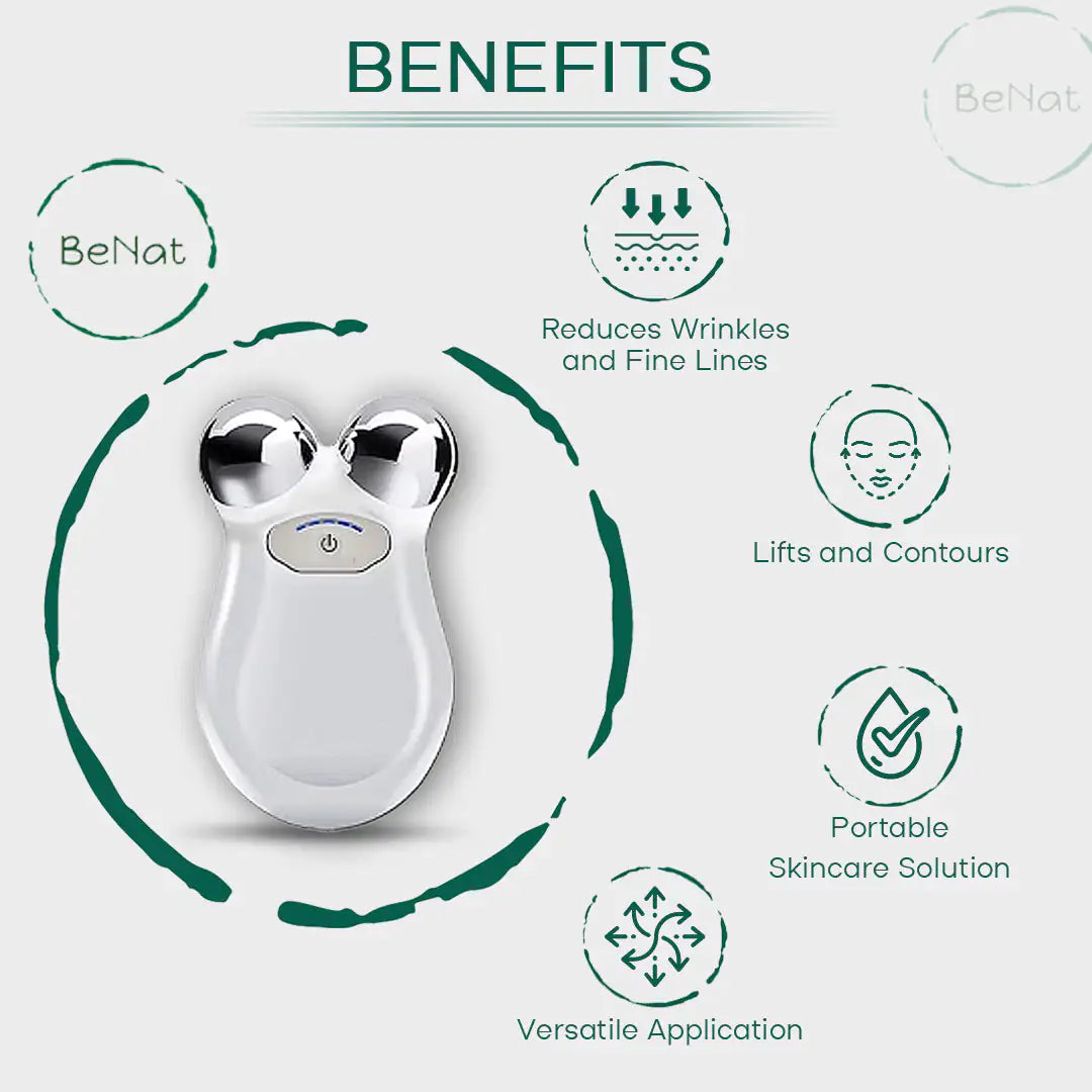 Microcurrent Facial Toning Massager - Sno's Finds