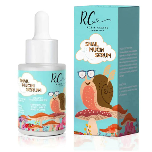 Snail Mucin Serum with Vitamin C & E for radiant, youthful skin.