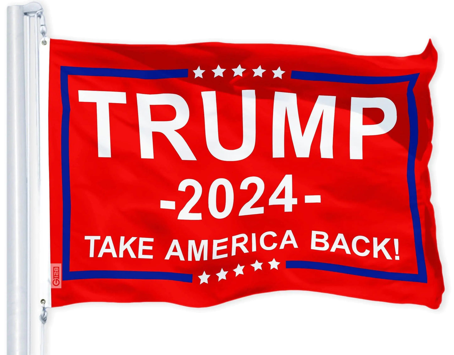 Trump 2024 Election Take America Back Red Flag  3x5 Ft  LiteWeave Pro Series - Sno's Finds