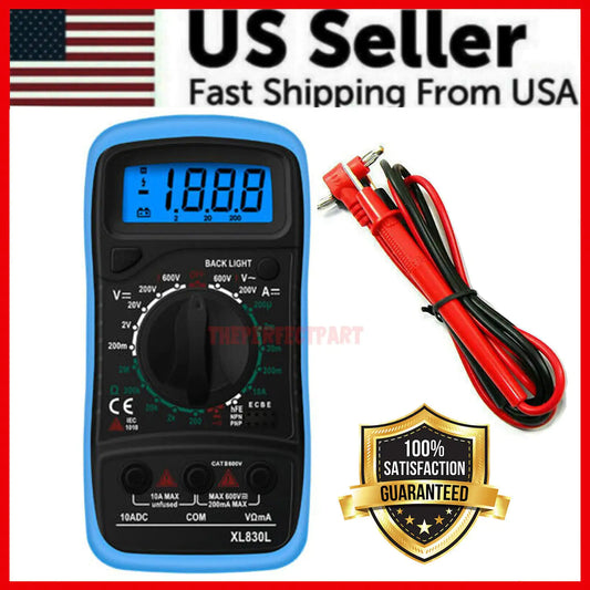 Digital Multimeter AC DC Voltmeter Ammeter Ohmmeter Volt Tester Meter XL830L USA