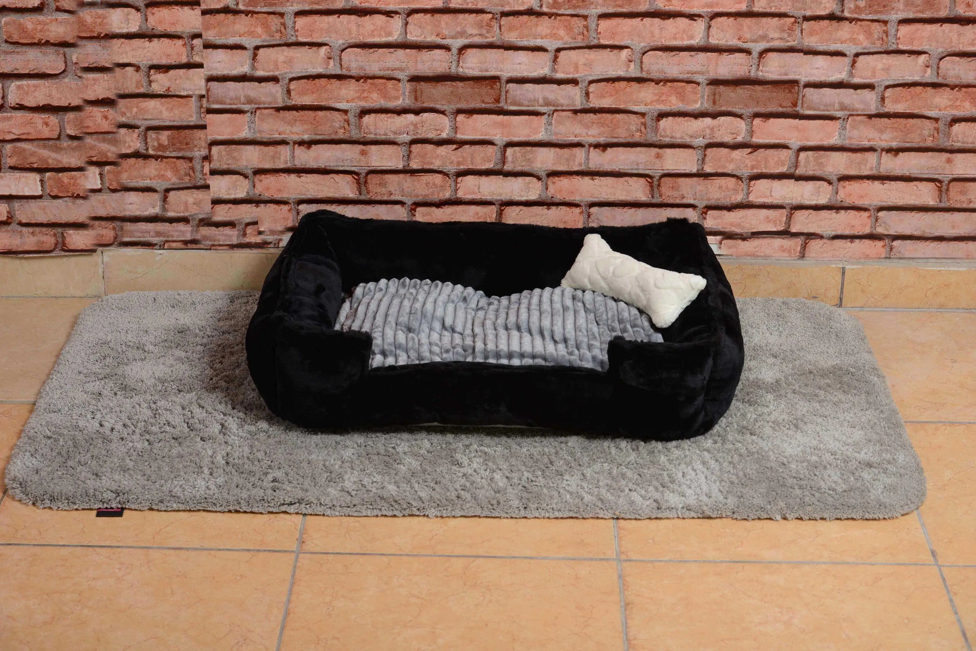 Cookie Pet Filled Cat Dog Nest, 70X50Cm, Black Gray - Sno's Finds