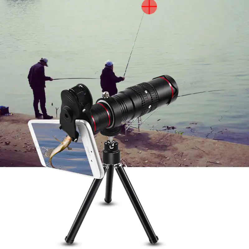 Zoomba Zoom-able 4K HD Telescopic Lens 18X With Tripod - Sno's Finds