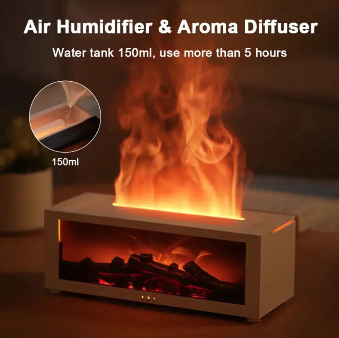 3D Flame Aromatherapy Diffuser - Sno's Finds