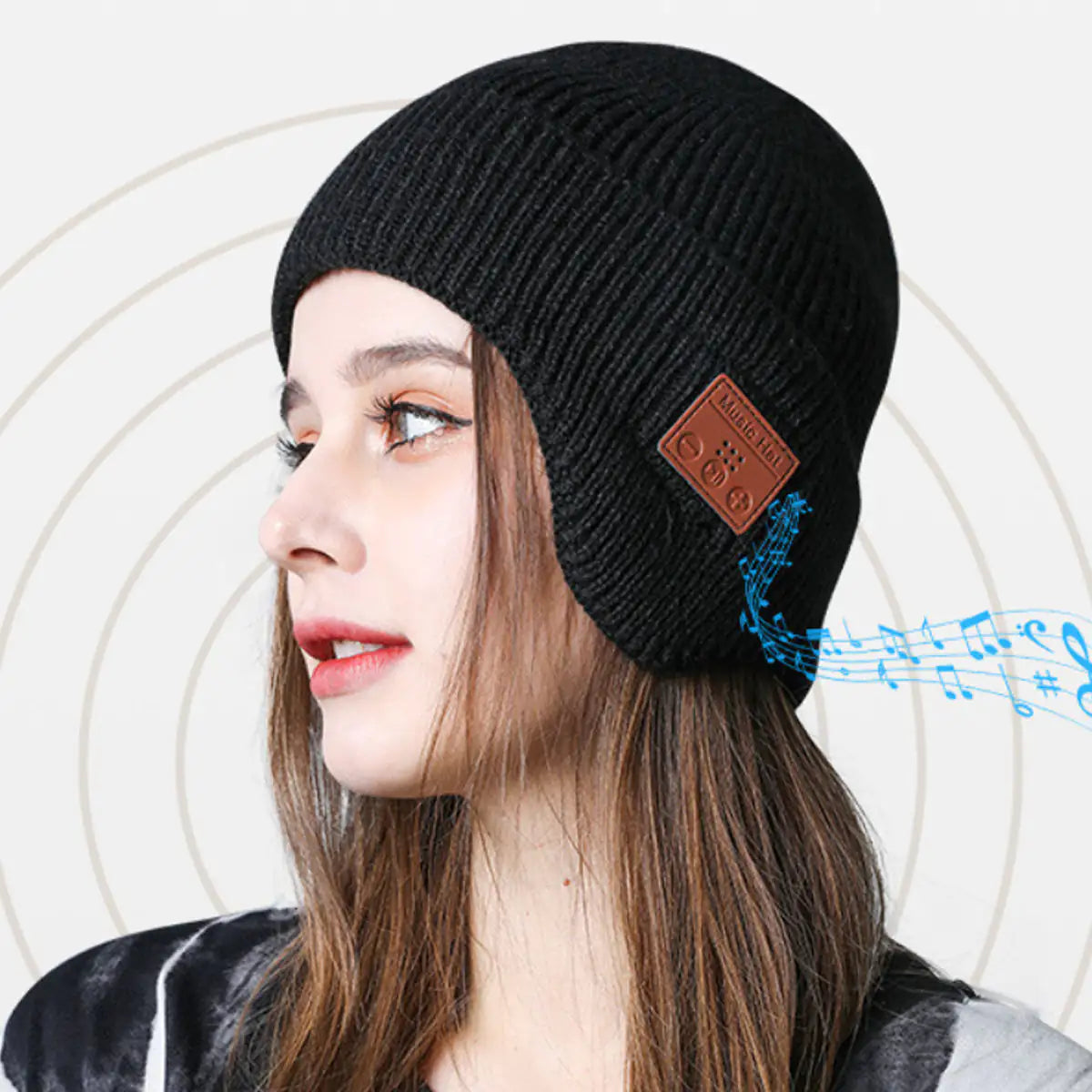 Musical Beanie Hat With Ear Muff and Bluetooth - Sno's Finds